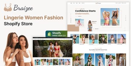 Braizee - Lingerie Underwear Fashion Store Shopify 2.0 Responsive Theme
