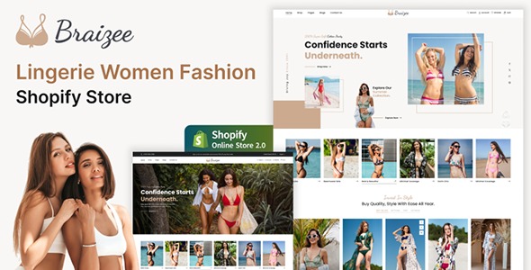 Braizee 1.0.0 – Lingerie Underwear Fashion Store Shopify 2.0 Responsive Theme
