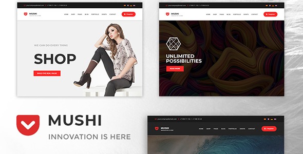 Mushi 1.3 – The MultiPurpose Responsive Joomla Template