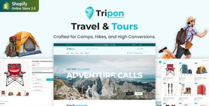 Tripon - Hiking Camping Trekking Store Shopify Theme