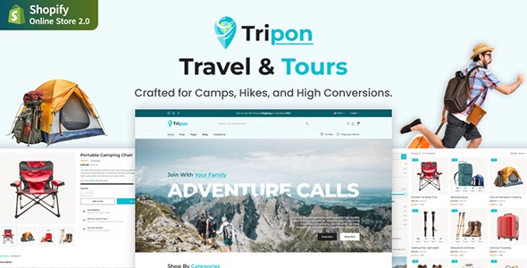 Tripon 1.0.0 – Hiking Camping Trekking Store Shopify Theme