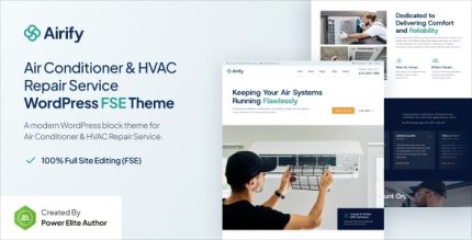 Airify - HVAC Repair Service FSE WordPress Theme