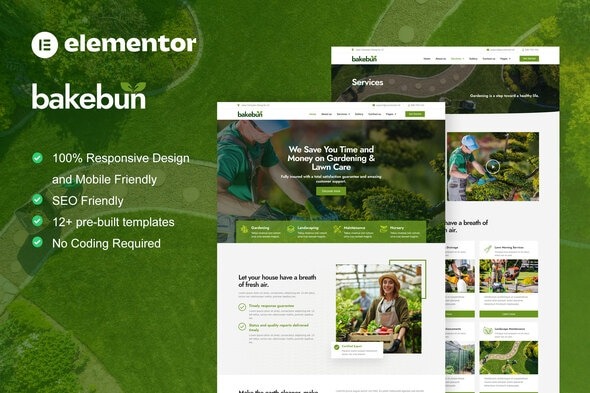 Bakebun 20250710 – Landscape & Gardening Elementor Template Kit
