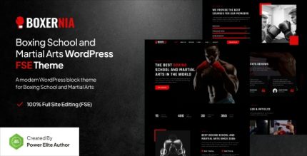 Boxernia - Boxing School & Martial Arts FSE WordPress Theme