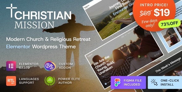 Christian Mission 1.0.1 – Religious Events & Retreats Church WordPress Theme