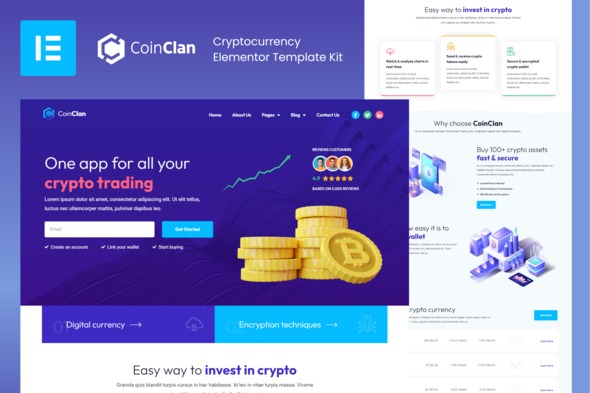 CoinClan 20250714 – Cryptocurrency Elementor Pro Template Kit