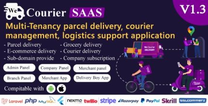 We Courier SAAS - Multi-Tenancy courier and logistics managementmerchant