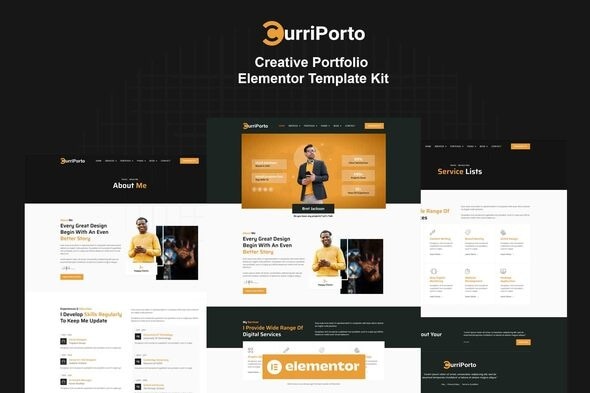 Curriporto 20250707 – Creative Portfolio Elementor Pro Template Kit