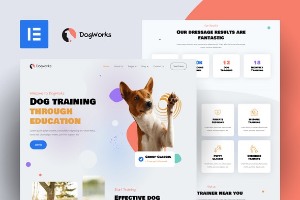 DogWorks 20250618 – Dog Training Elementor Pro Template Kit