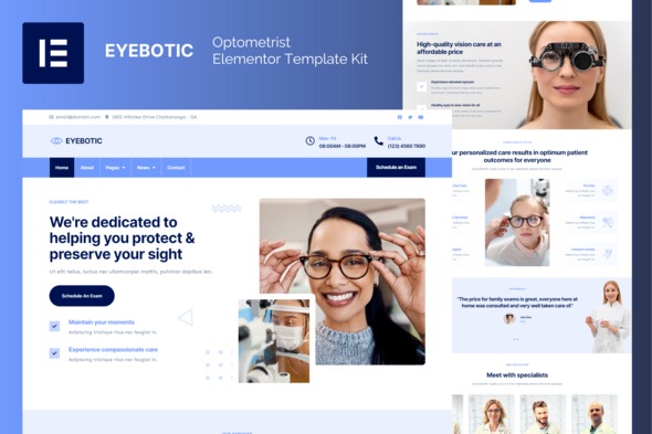 EyeBotic 20250725 – Optometrist Elementor Pro Template Kit