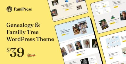 FamiPress - Genealogy & Family Tree WordPress theme
