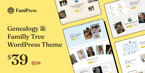 FamiPress 1.2.0 – Genealogy & Family Tree WordPress theme