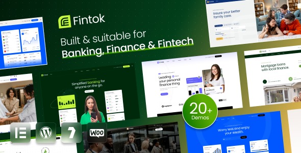 Fintok 1.0.1 – Banking Finance & Fintech WordPress Theme
