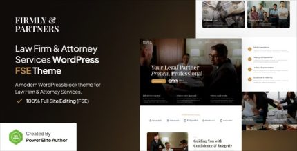 Firmly - Lawyer & Attorney FSE WordPress Theme