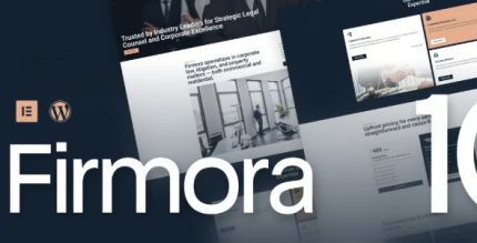 Firmora - Modern Professional Law Firm & Attorney Elementor Template Kit