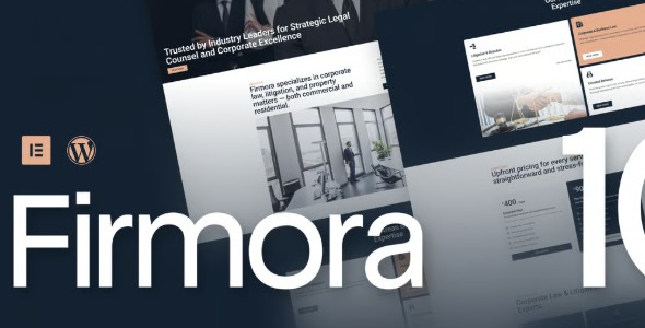 Firmora 1.0 – Modern Professional Law Firm & Attorney Elementor Template Kit