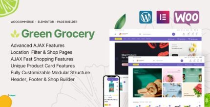 Green Grocery - Grocery Store Organic Food WordPress Theme