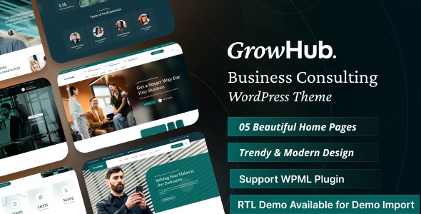 GrowHub 1.0.6 – Business Consulting WordPress Theme