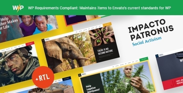Impacto Patronus 1.5.8.1 – Nature Protection, Petitions & Social Activism WordPress Theme + RTL