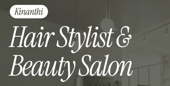 Kinanthi 1.0 – Hair Stylist & Beauty Salon Elementor Template Kit
