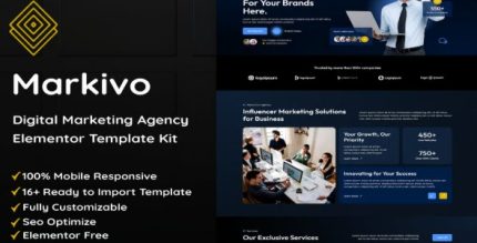 Markivo - Digital Marketing Agency Elementor Template Kit