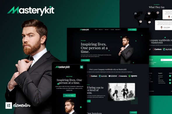 MasteryKit 20250724 – Business Coach Elementor Template Kit