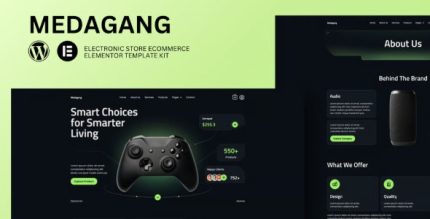 Medagang - E-Commerce Electronics Store Elementor Template Kit