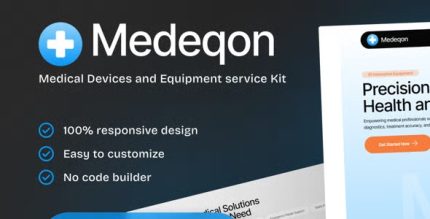 Medeqon - Medical Devices & Equipment Service Elementor Template Kit