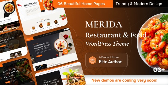 Merida 1.0.4 – Restaurant & Food WordPress Theme