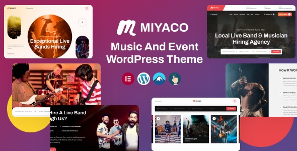 Miyaco 1.0.3 – Music And Event WordPress Theme