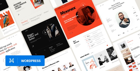 Moonex 1.3 – Agency & Portfolio WordPress Theme