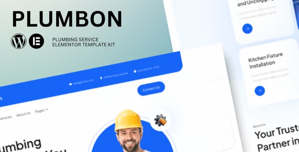 Plumbon 1.0 – Plumbing Service Elementor Template Kit