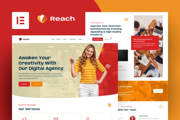 Reach 20250626 – Digital Agency & Creative Elementor Pro Template Kit
