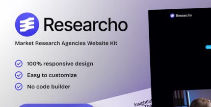 Researcho - Market Research Agencies Elementor Template Kit