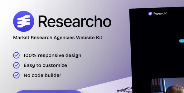 Researcho 1.0 – Market Research Agencies Elementor Template Kit