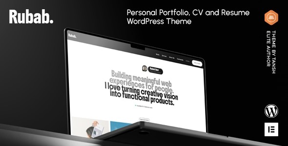 Rubab 1.0.1 – Personal Portfolio WordPress Theme