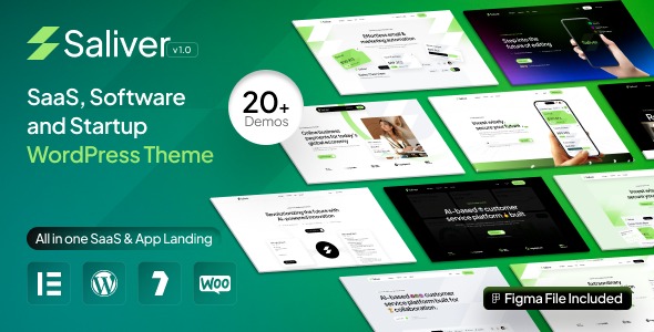 Saliver 1.0.0 – SaaS & Software Startup Tech WordPress Theme