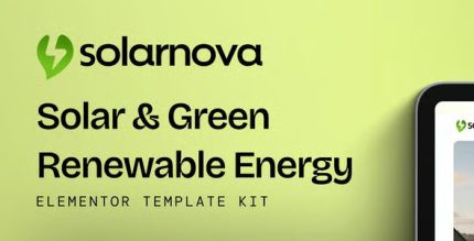 Solarnova - Solar & Green Renewable Energy Elementor Template Kit