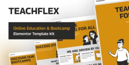 Teachflex - Online Education & Bootcamp Elementor Template Kit