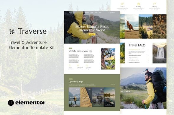 Traverse 20250709 – Travel & Tour Agency Elementor Template Kit