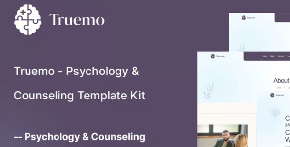 Truemo 1.0 – Psychology & Counseling Template Kit