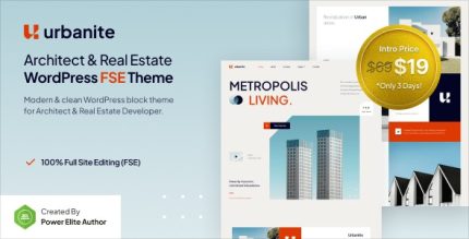 Urbanite - Architect & Real Estate Developer FSE WordPress Theme