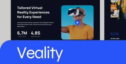 Veality - Virtual Reality Service Elementor Template Kits