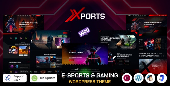 Xports 1.0.0 – eSports and Gaming WordPress Theme