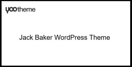 YOOTheme Jack Baker - WordPress Theme