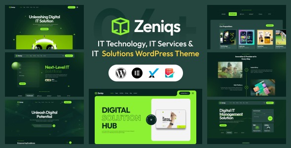 Zeniqs IT 1.0.1 – Technology and IT Solutions WordPress Theme