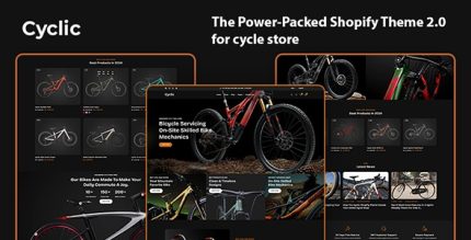 Cyclic - Minimal & Responsive Shopify Theme for Modern Cycle Stores