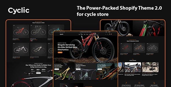Cyclic 1.1.4 – Minimal & Responsive Shopify Theme for Modern Cycle Stores