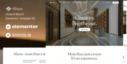 Aluna - Hotel & Resort Elementor Template Kit