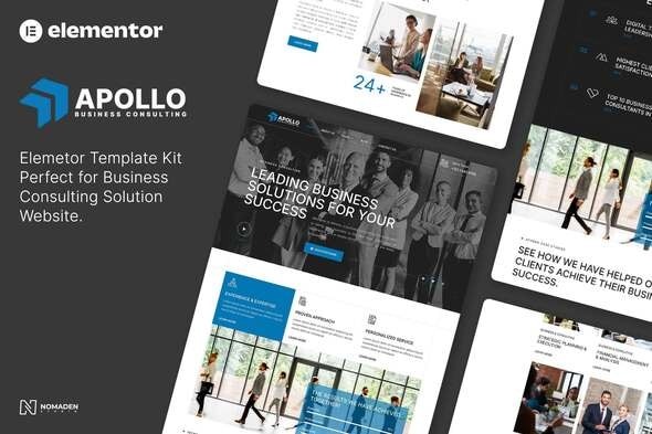 Apollo 1.0 – Business Consulting Elementor Template Kit
